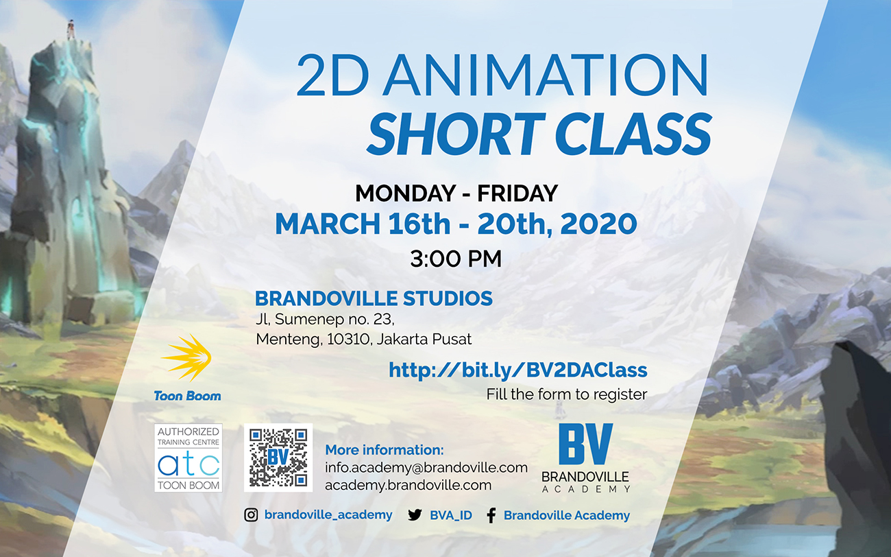 2D Animation Short Class | March 16th - 20th, 2020 - Brandoville Academy